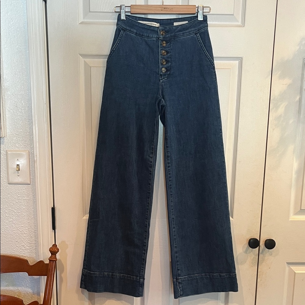 Pilcro and the Letterpress by Anthropology Indigo Wide-Leg Jeans